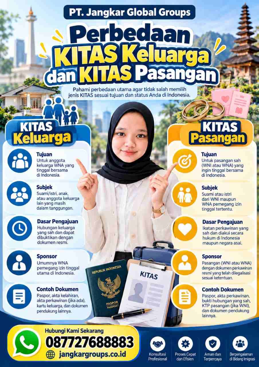 Perbedaan KITAS Keluarga dan KITAS Pasangan Perbedaan KITAS Keluarga dan KITAS Pasangan