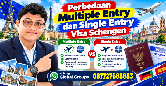 Perbedaan Multiple Entry dan Single Entry Visa Schengen