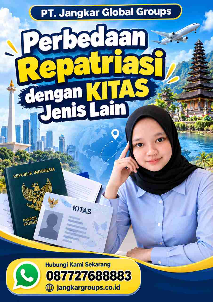Perbedaan Repatriasi dengan KITAS Jenis Lain Perbedaan Repatriasi dengan KITAS Jenis Lain