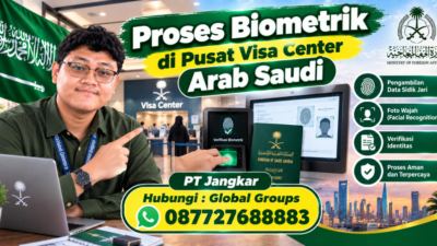 Proses Biometrik di Pusat Visa Center Arab Saudi