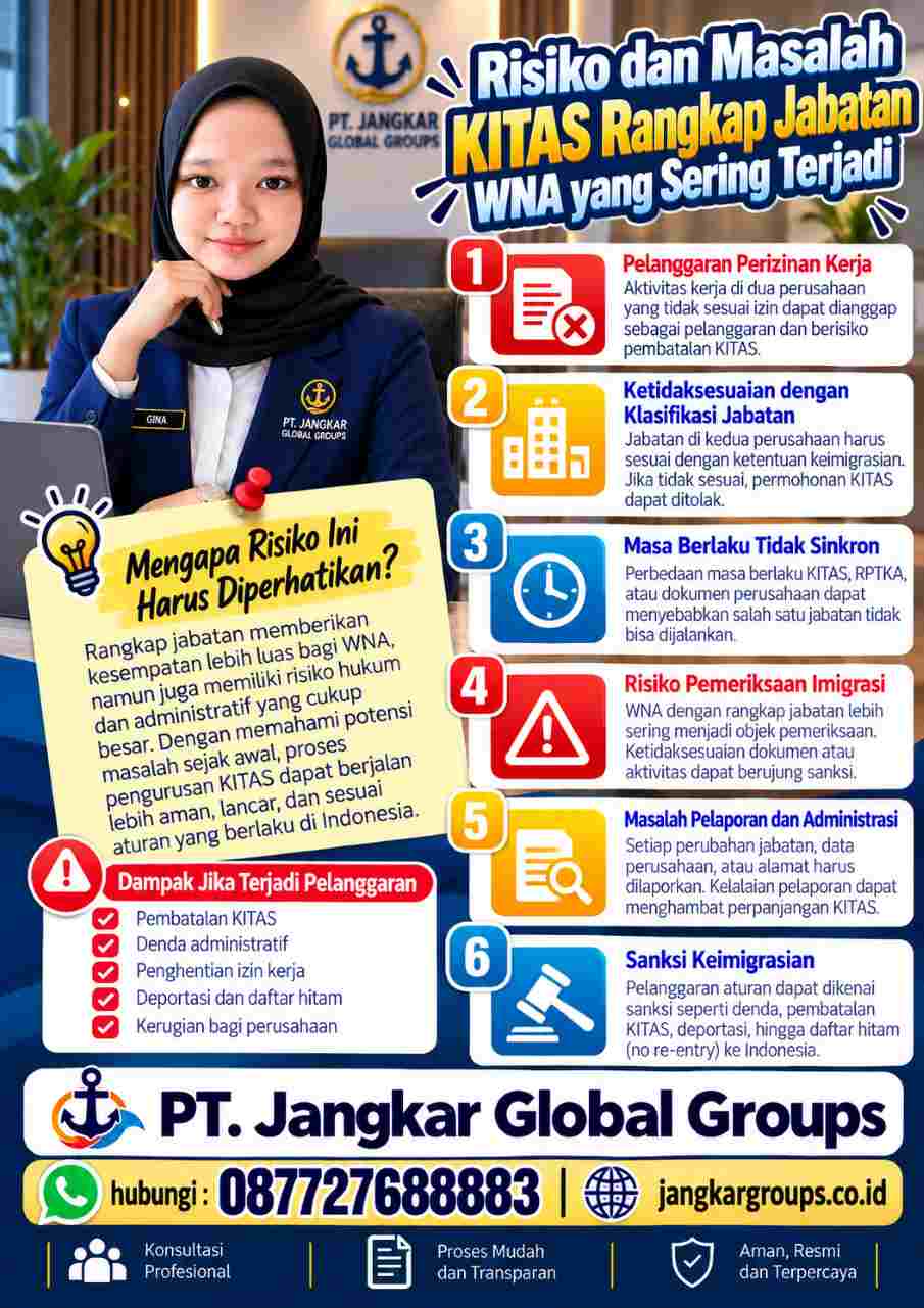 Risiko dan Masalah KITAS Rangkap Jabatan WNA yang Sering Terjadi Risiko dan Masalah KITAS Rangkap Jabatan WNA yang Sering Terjadi