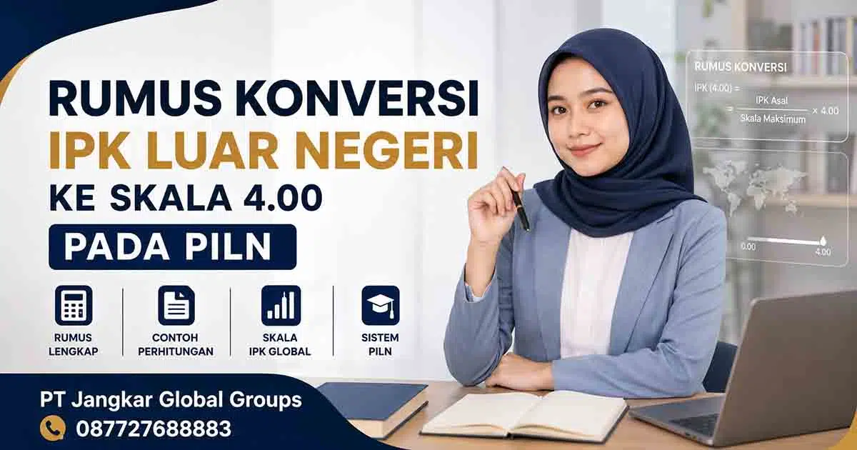 Rumus Konversi IPK Luar Negeri ke Skala 4.00 pada PILN