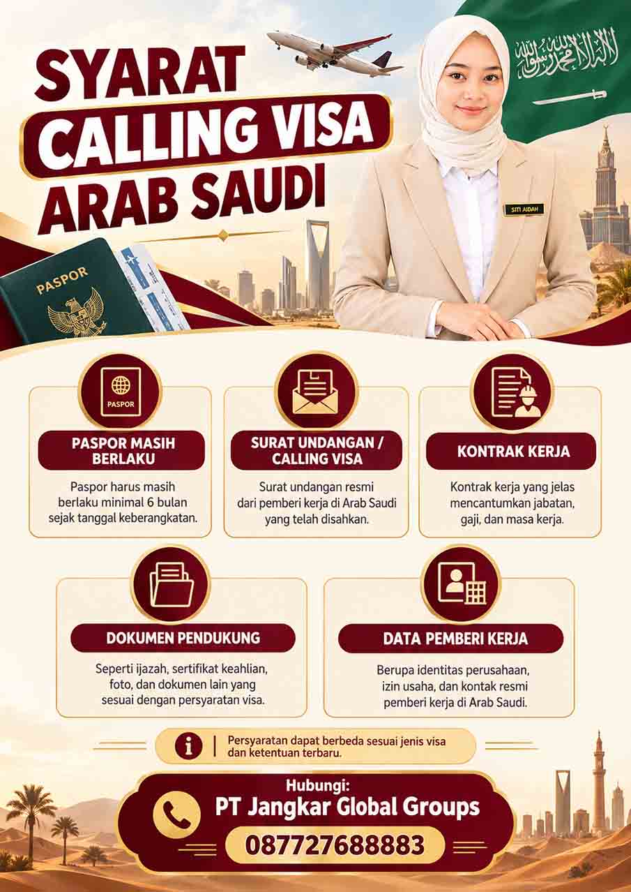 Syarat Calling Visa Arab Saudi
