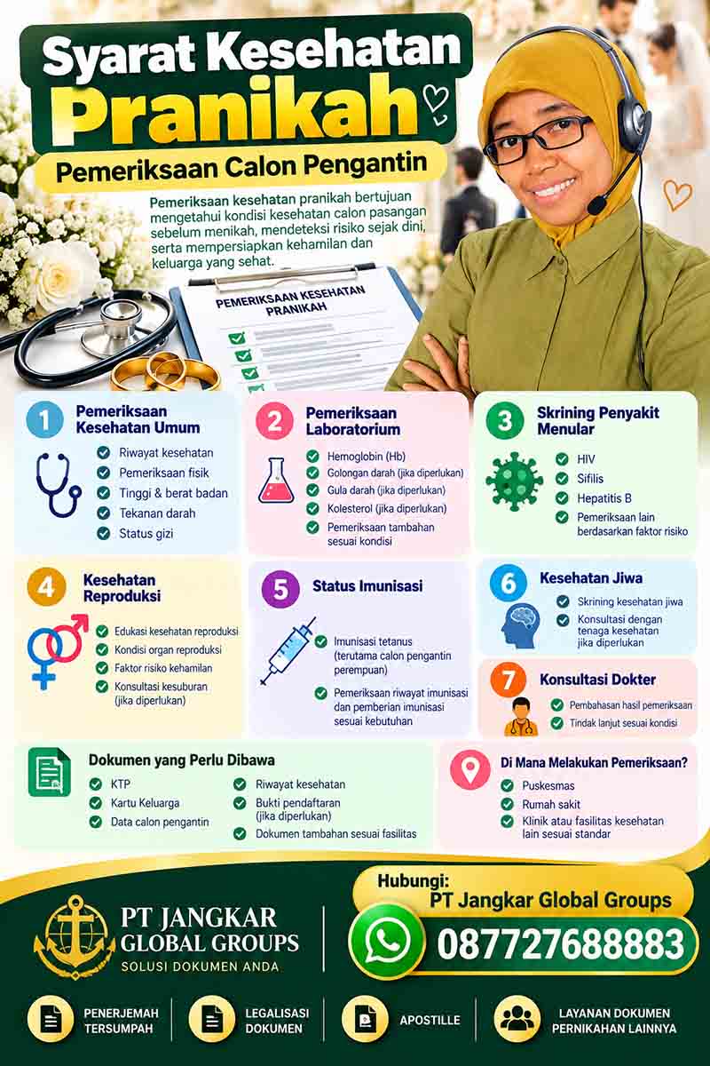 Syarat Kesehatan Pranikah