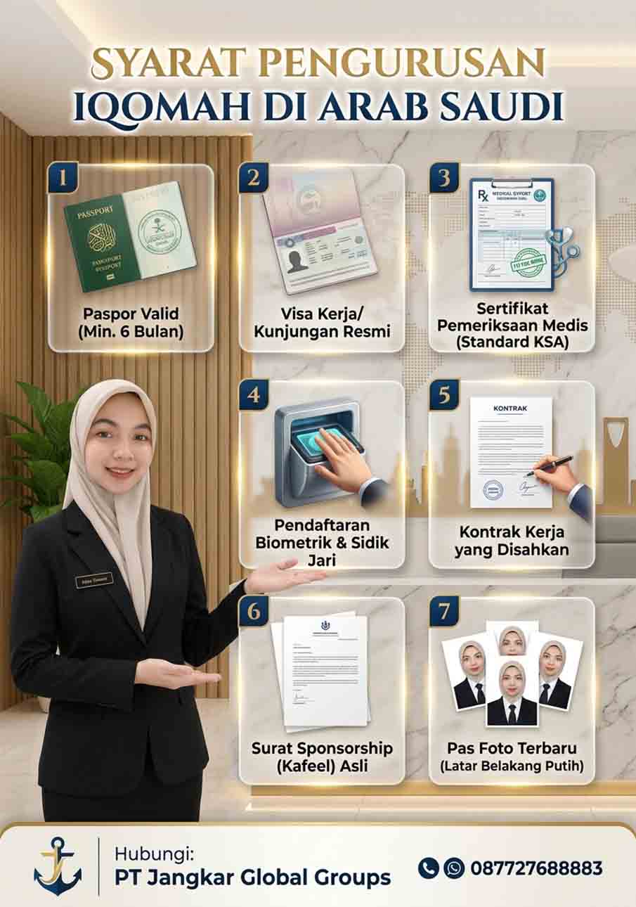 Syarat Pengurusan Iqomah di Arab Saudi Syarat Pengurusan Iqomah di Arab Saudi