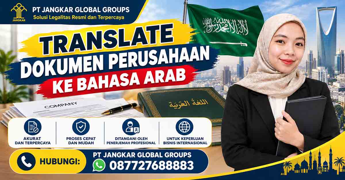Translate Dokumen Perusahaan ke Bahasa Arab