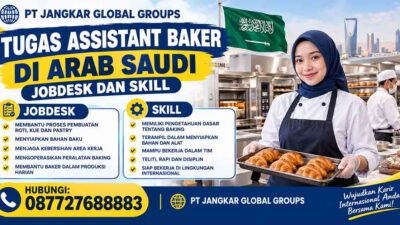 Tugas Assistant Baker di Arab Saudi Jobdesk dan Skill