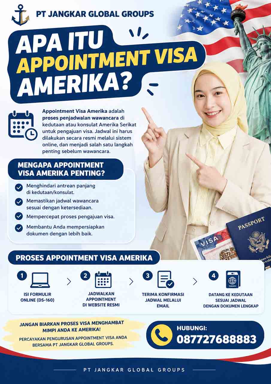 APA ITU APPOINTMENT VISA AMERIKA?