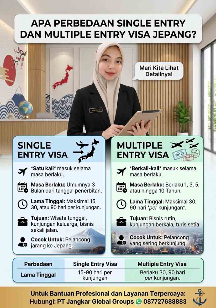 Apa Perbedaan Single Entry dan Multiple Entry Visa Jepang Apa Perbedaan Single Entry dan Multiple Entry Visa Jepang