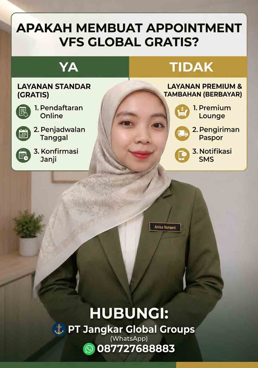 Apakah Membuat Appointment VFS Global Gratis Apakah Membuat Appointment VFS Global Gratis