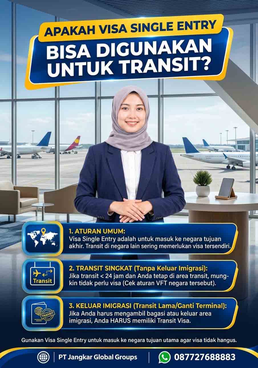 Apakah Visa Single Entry Bisa Digunakan untuk Transit