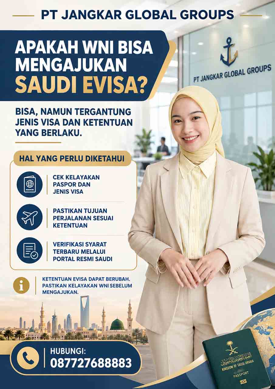 Apakah WNI Bisa Mengajukan Saudi eVisa?