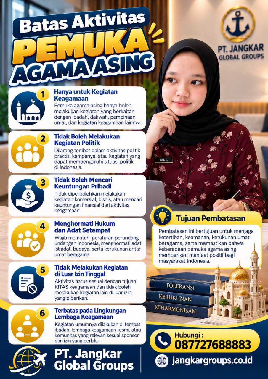 Batas Aktivitas Pemuka Agama Asing Batas Aktivitas Pemuka Agama Asing