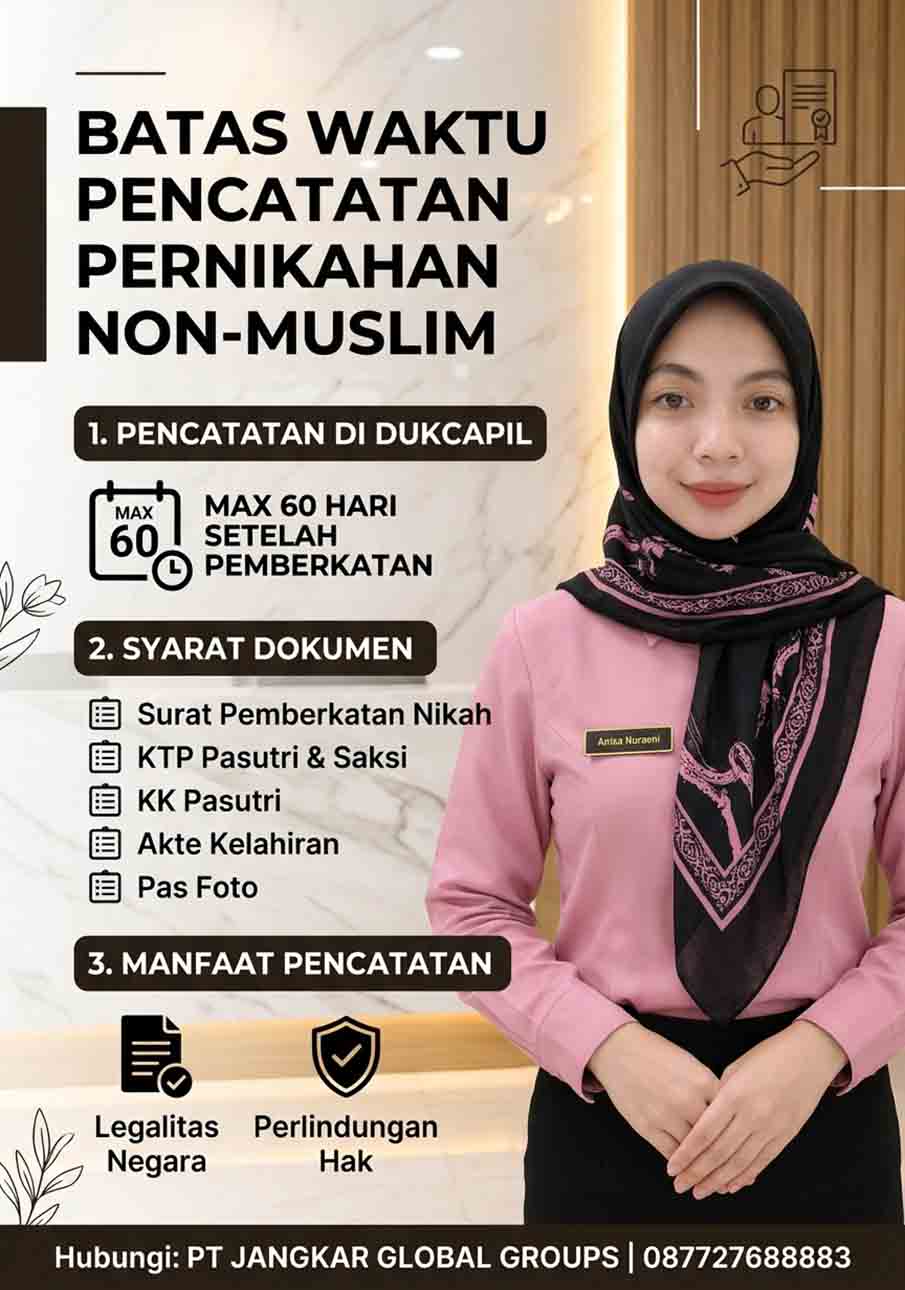 Batas Waktu Pencatatan Pernikahan Non-Muslim Batas Waktu Pencatatan Pernikahan Non-Muslim