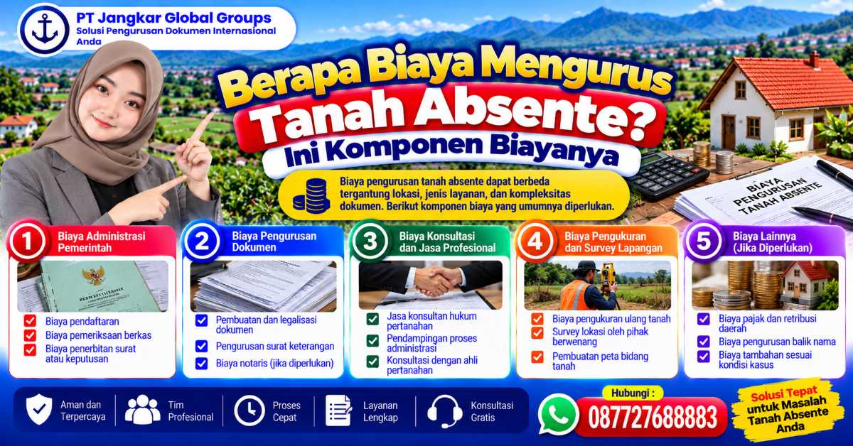 Berapa Biaya Mengurus Tanah Absente Ini Komponen Biayanya