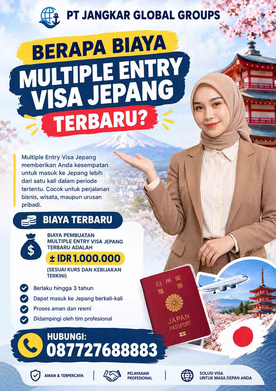 Berapa Biaya Multiple Entry Visa Jepang Terbaru?