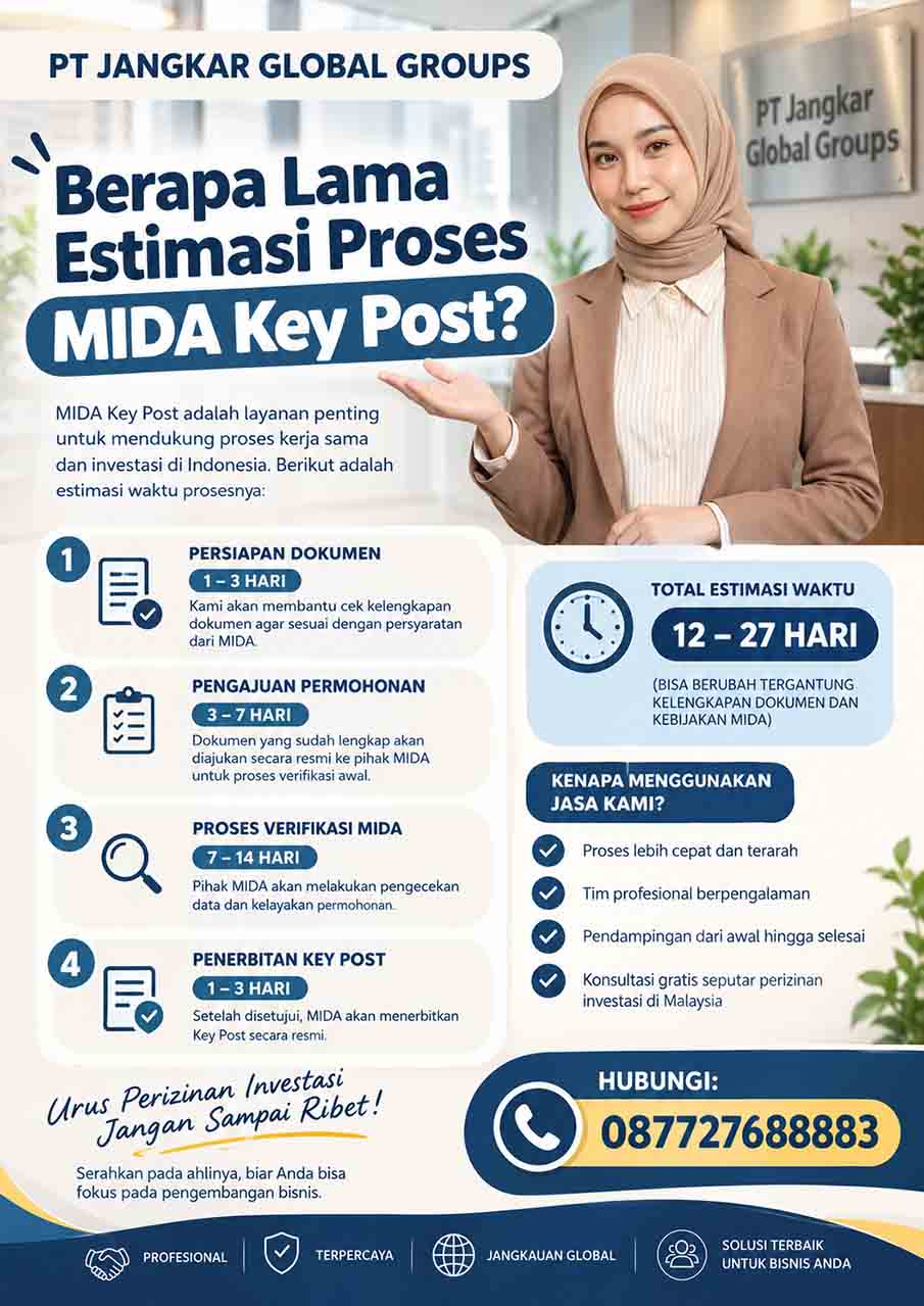 Berapa Lama Estimasi Proses MIDA Key Post?