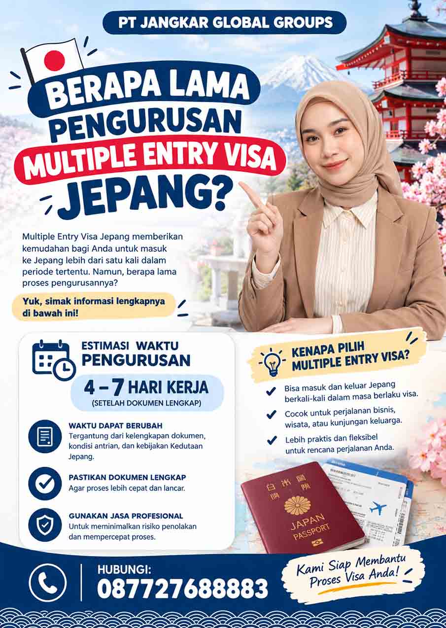 Berapa Lama Pengurusan Multiple Entry Visa Jepang?