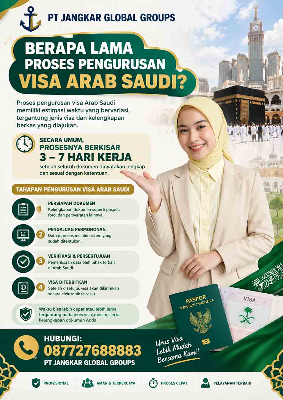 Berapa Lama Proses Pengurusan Visa Arab Saudi?