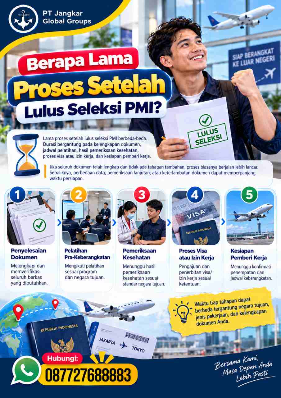 Berapa Lama Proses Setelah Lulus Seleksi PMI?