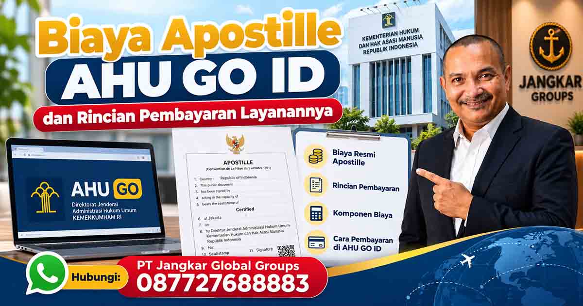Biaya Apostille AHU GO ID dan Rincian Pembayaran Layanannya