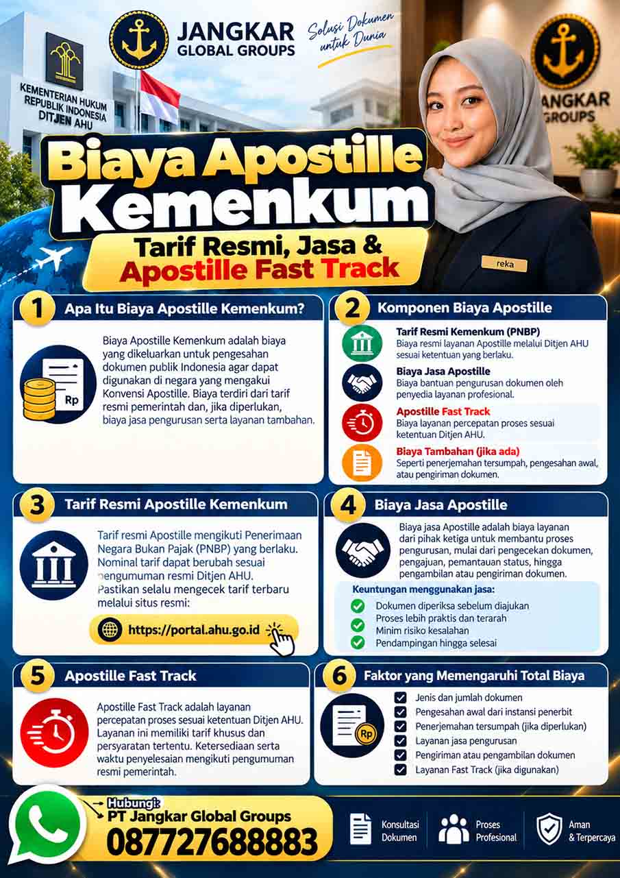 Biaya Apostille Kemenkum