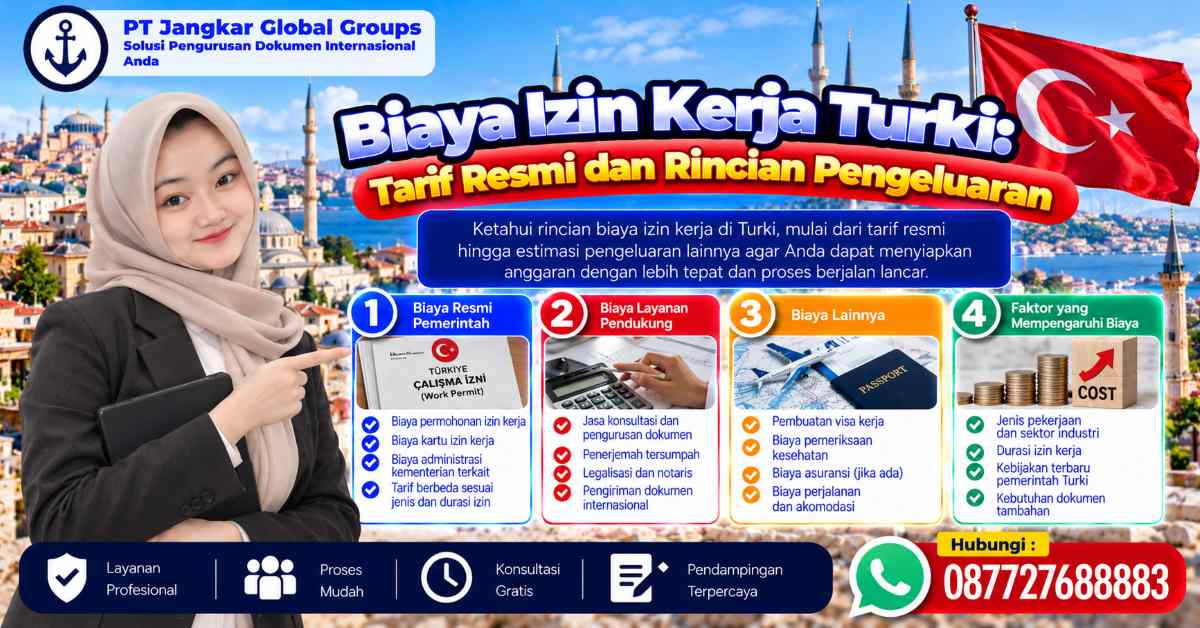 Biaya Izin Kerja Turki Tarif Resmi dan Rincian Pengeluaran