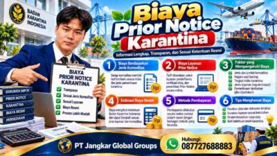 Biaya Prior Notice Karantina