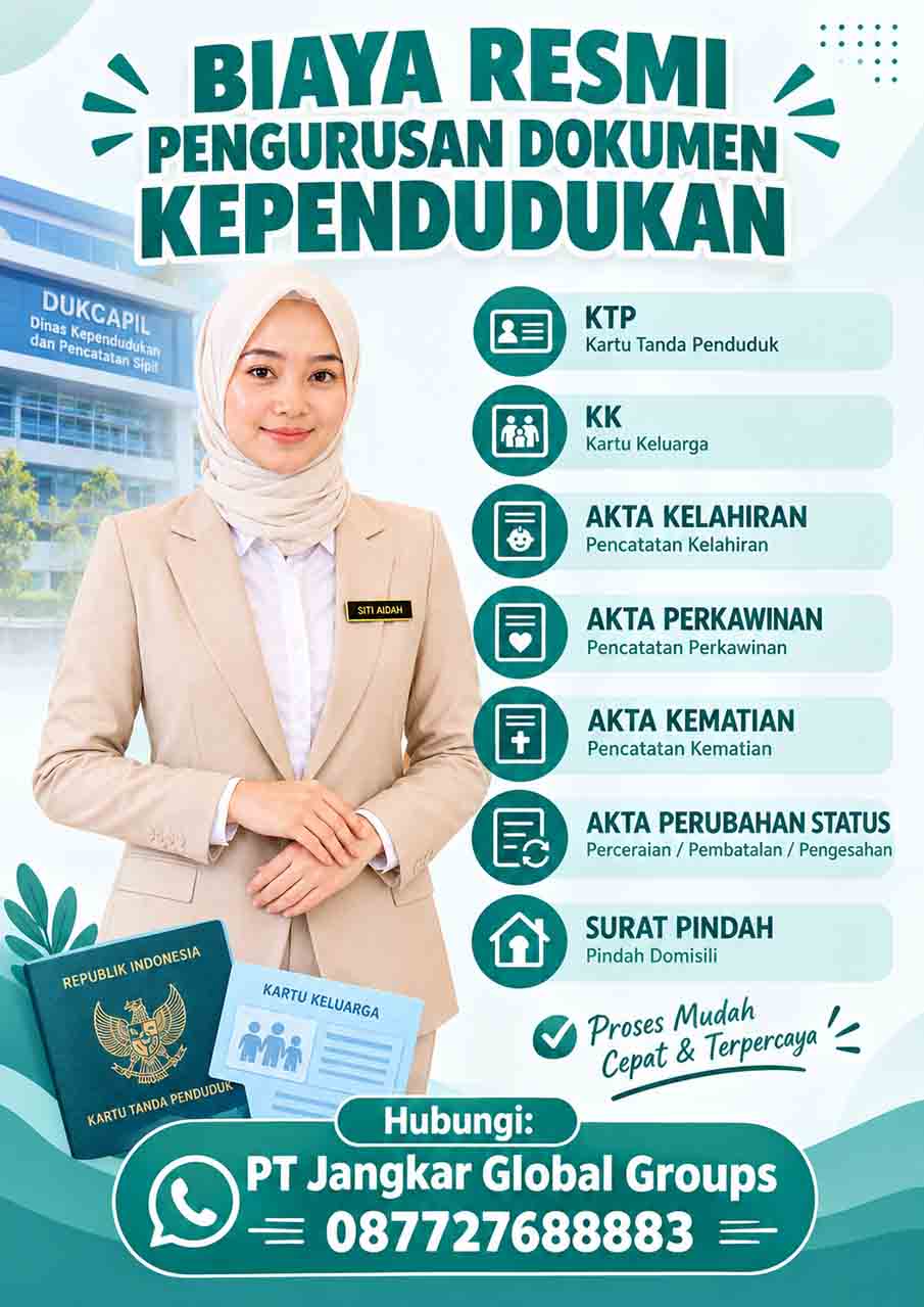 Biaya Resmi Pengurusan Dokumen Kependudukan Biaya Resmi Pengurusan Dokumen Kependudukan