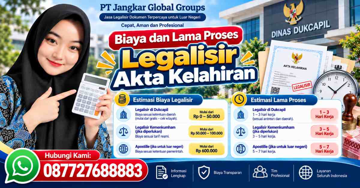 Biaya dan Lama Proses Legalisir Akta Kelahiran