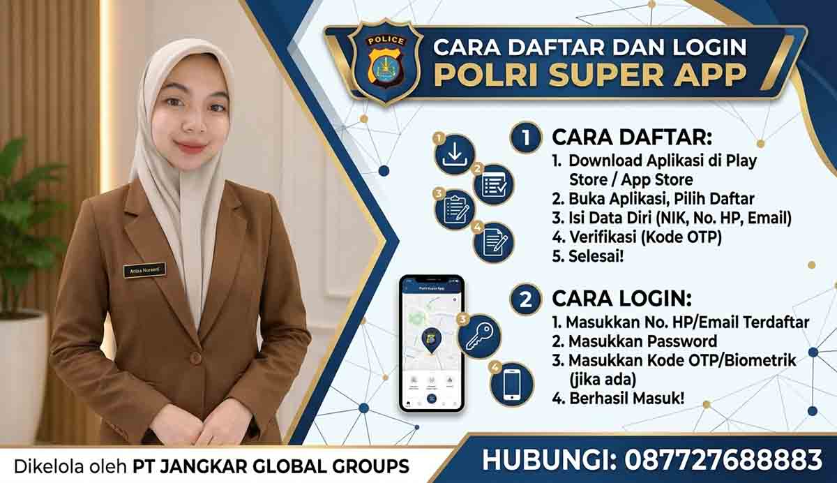 Cara Daftar dan Login Polri Super App