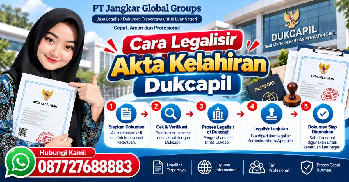 Cara Legalisir Akta Kelahiran Dukcapil