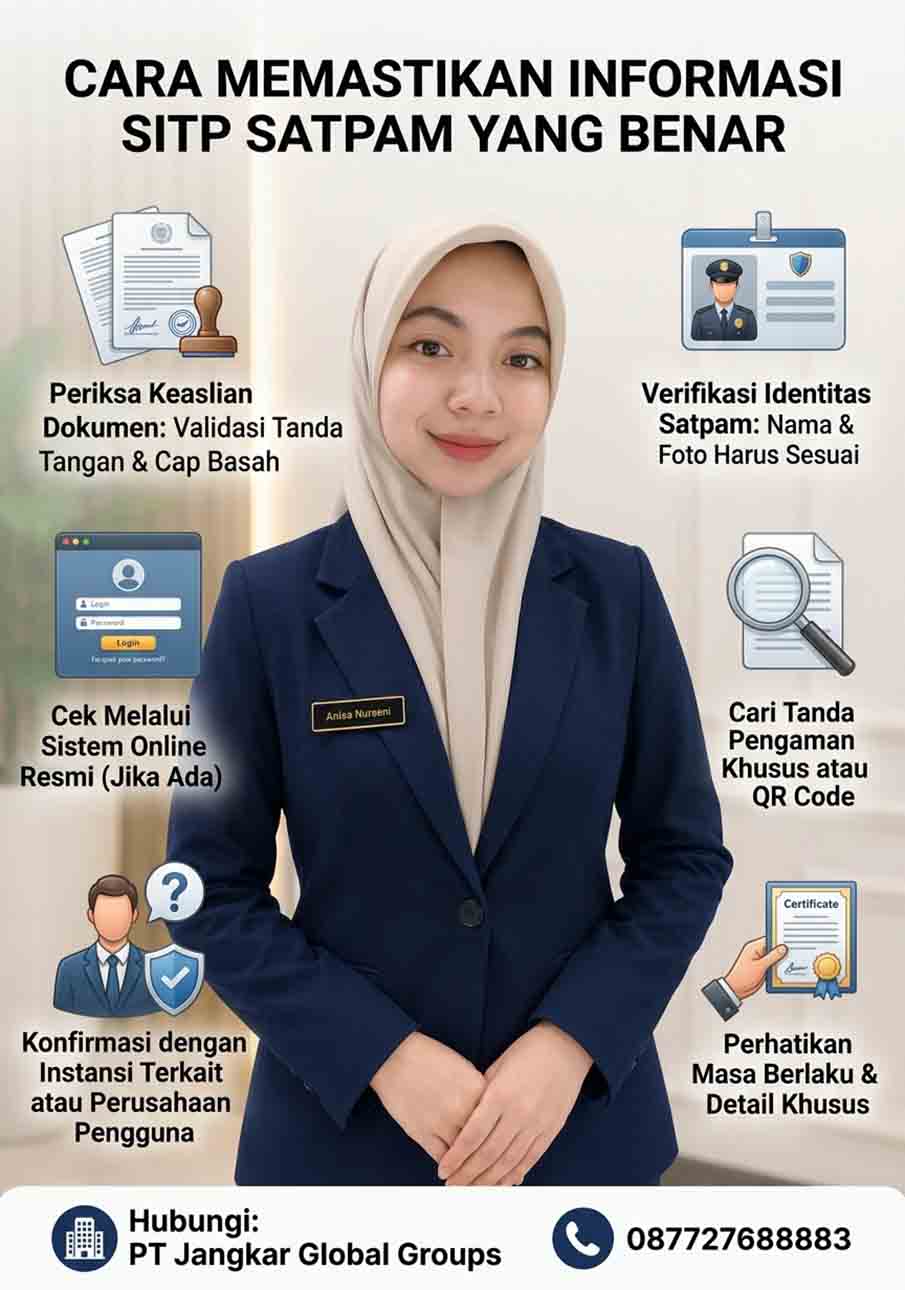 Cara Memastikan Informasi SITP Satpam yang Benar Cara Memastikan Informasi SITP Satpam yang Benar