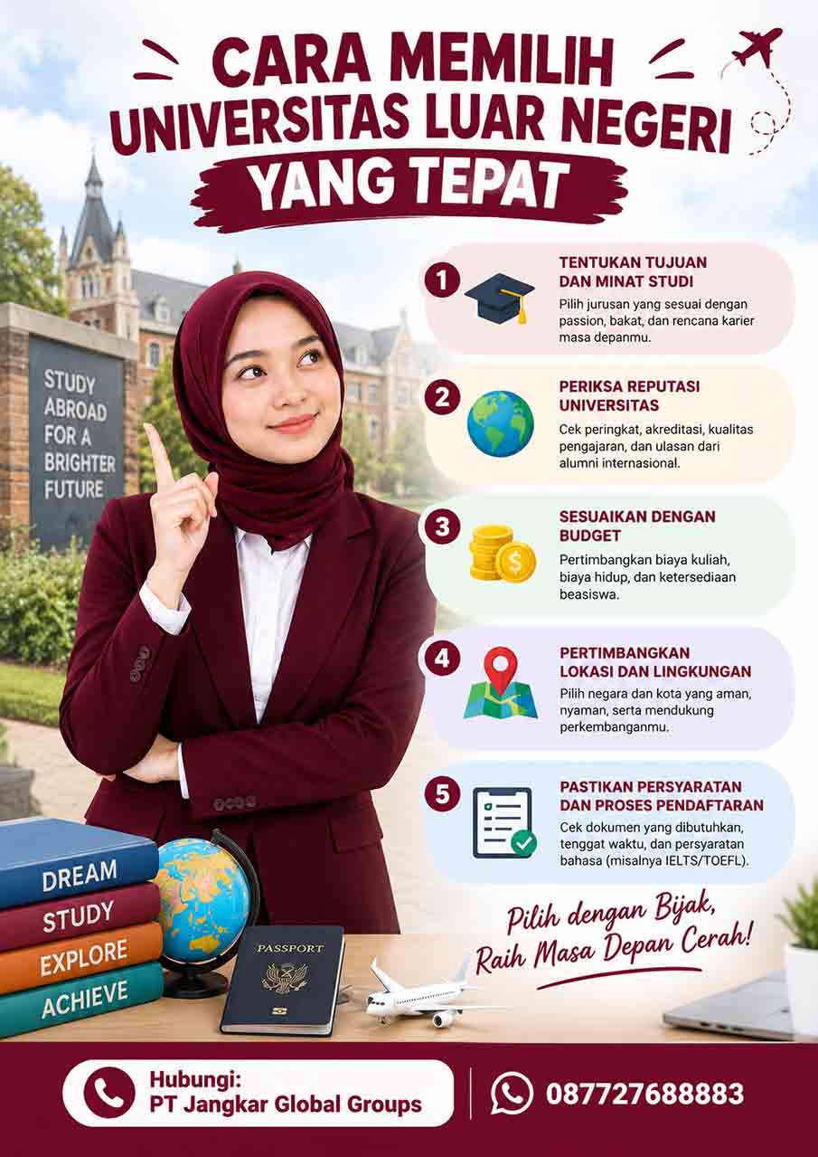 Cara Memilih Universitas Luar Negeri yang Tepat