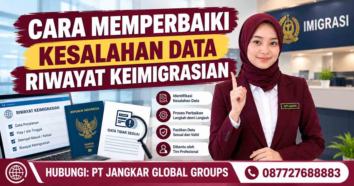 Cara Memperbaiki Kesalahan Data Riwayat Keimigrasian