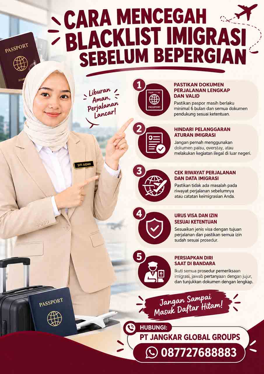 Cara Mencegah Blacklist Imigrasi Sebelum Bepergian