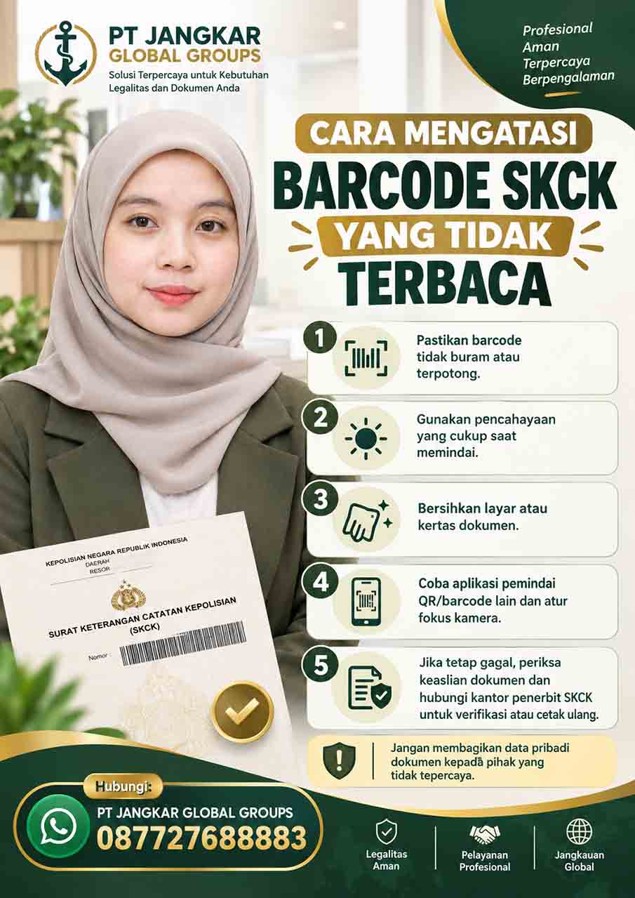 Cara Mengatasi Barcode SKCK yang Tidak Terbaca Cara Mengatasi Barcode SKCK yang Tidak Terbaca