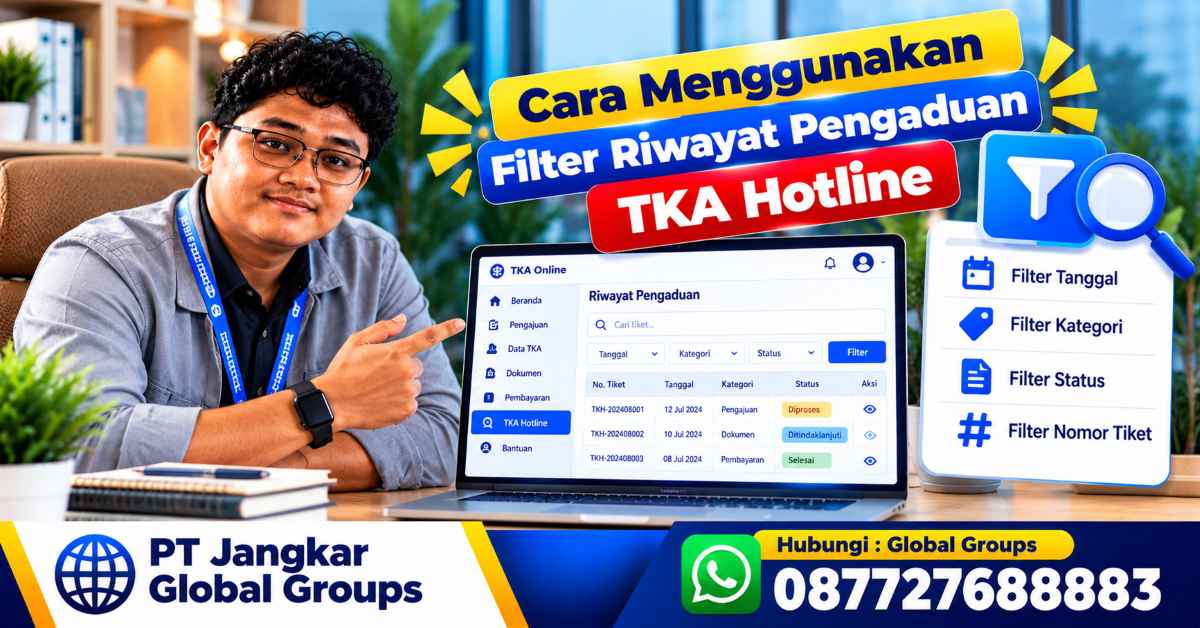Cara Menggunakan Filter Riwayat Pengaduan TKA Hotline