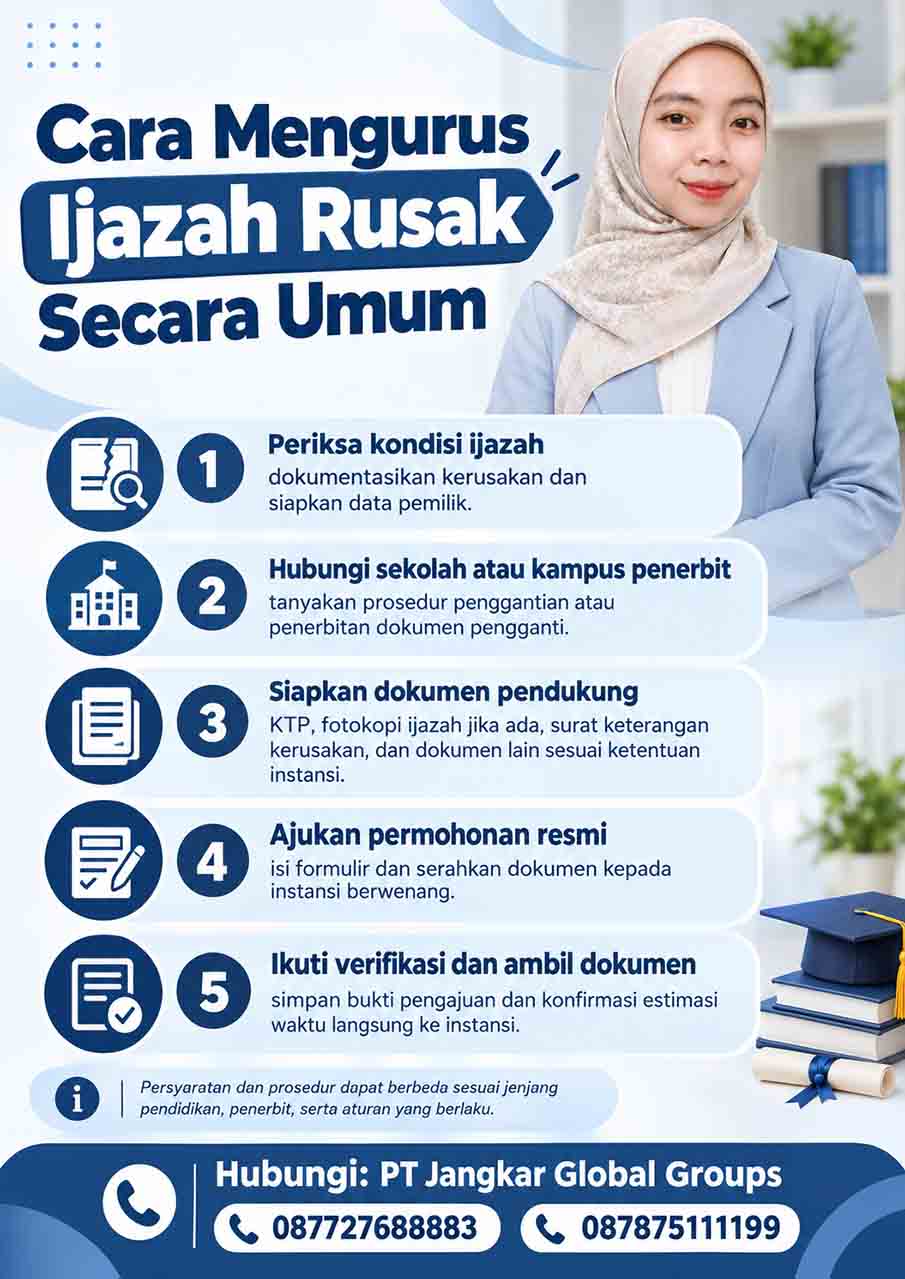 Cara Mengurus Ijazah Rusak Secara Umum Cara Mengurus Ijazah Rusak Secara Umum