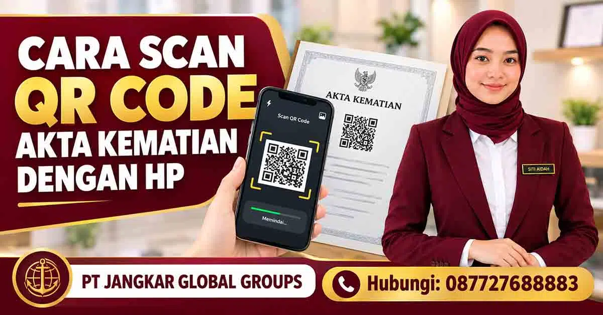 Cara Scan QR Code Akta Kematian dengan HP