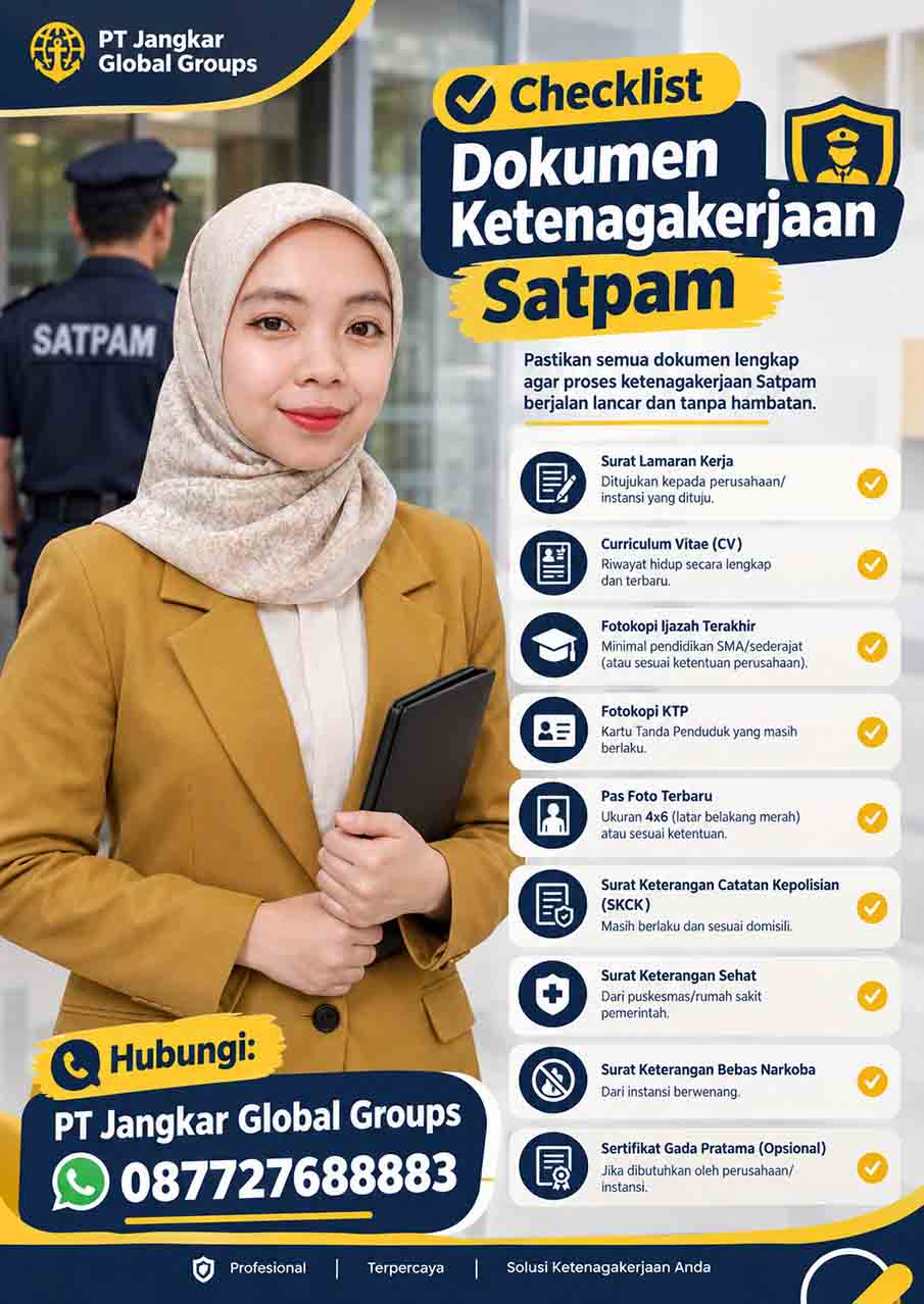 Checklist Dokumen Ketenagakerjaan Satpam Checklist Dokumen Ketenagakerjaan Satpam