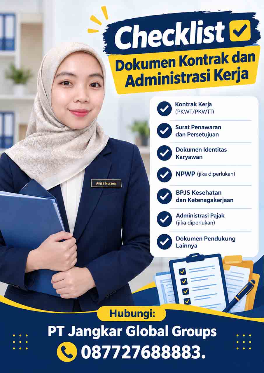 Checklist Dokumen Kontrak dan Administrasi Kerja Checklist Dokumen Kontrak dan Administrasi Kerja