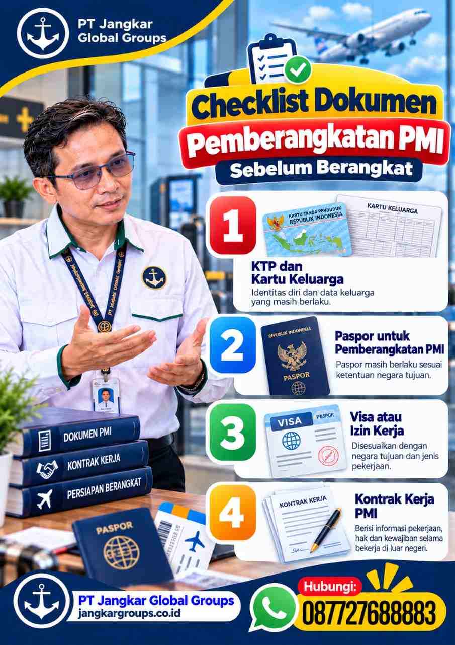 Checklist Dokumen Pemberangkatan PMI Sebelum Berangkat