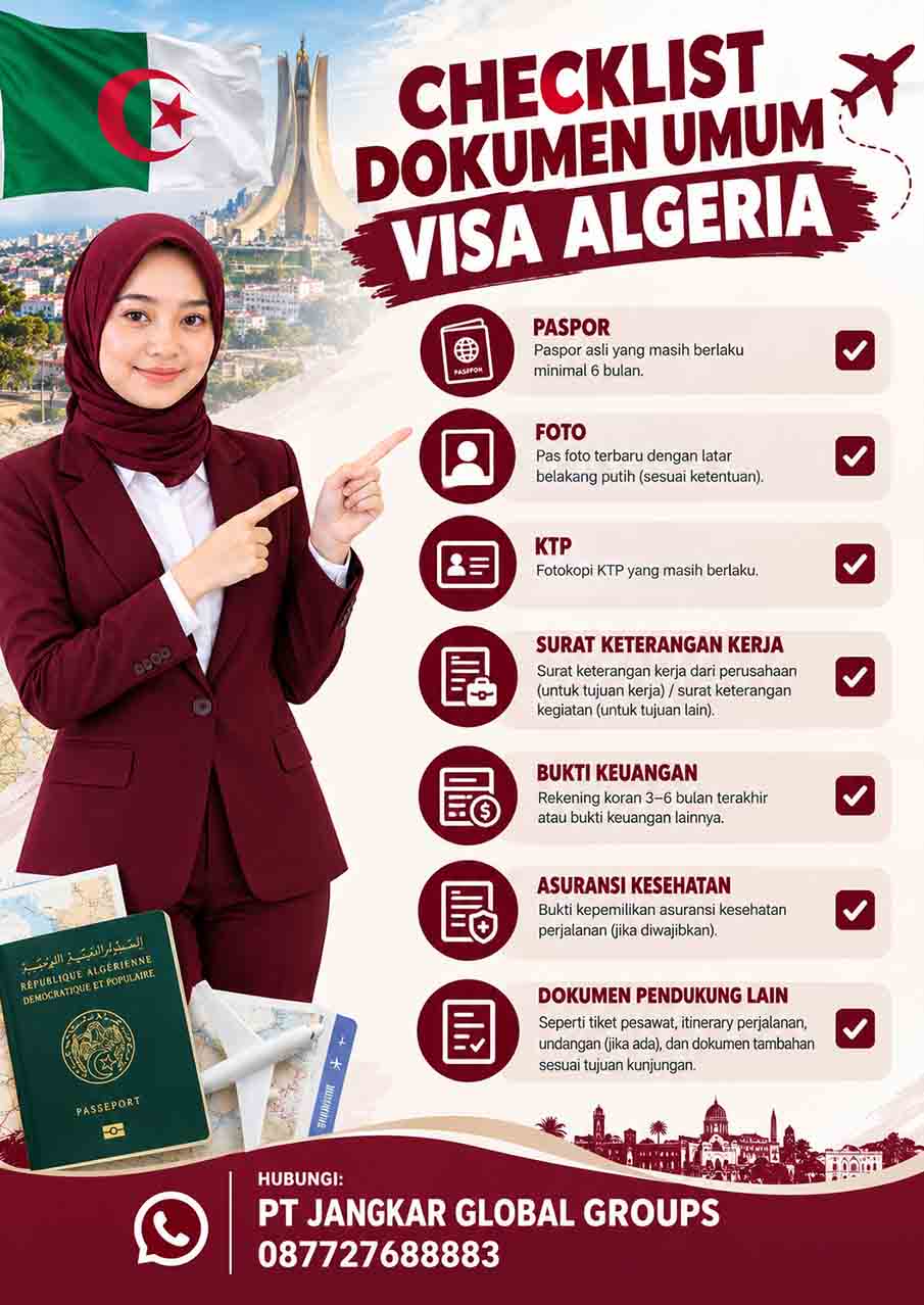 Checklist Dokumen Umum Visa Algeria Checklist Dokumen Umum Visa Algeria