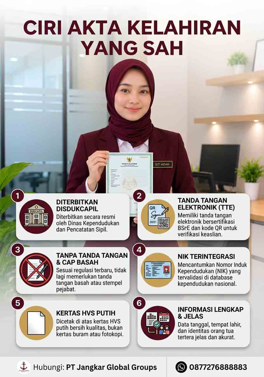 Ciri Akta Kelahiran yang Sah