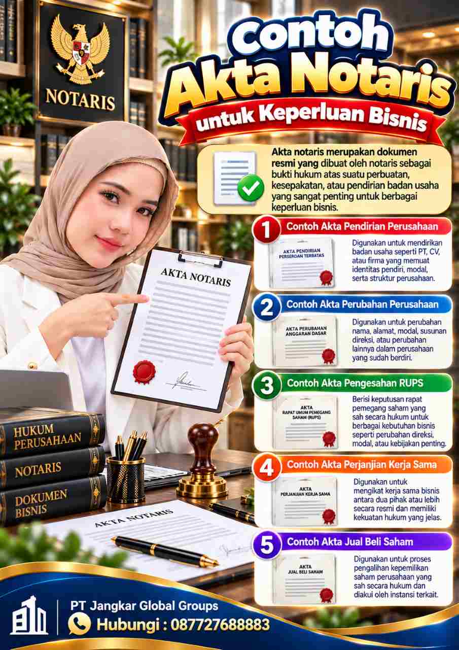 Infografis Perbedaan Legalisasi, Waarmerking, dan Akta Notaris