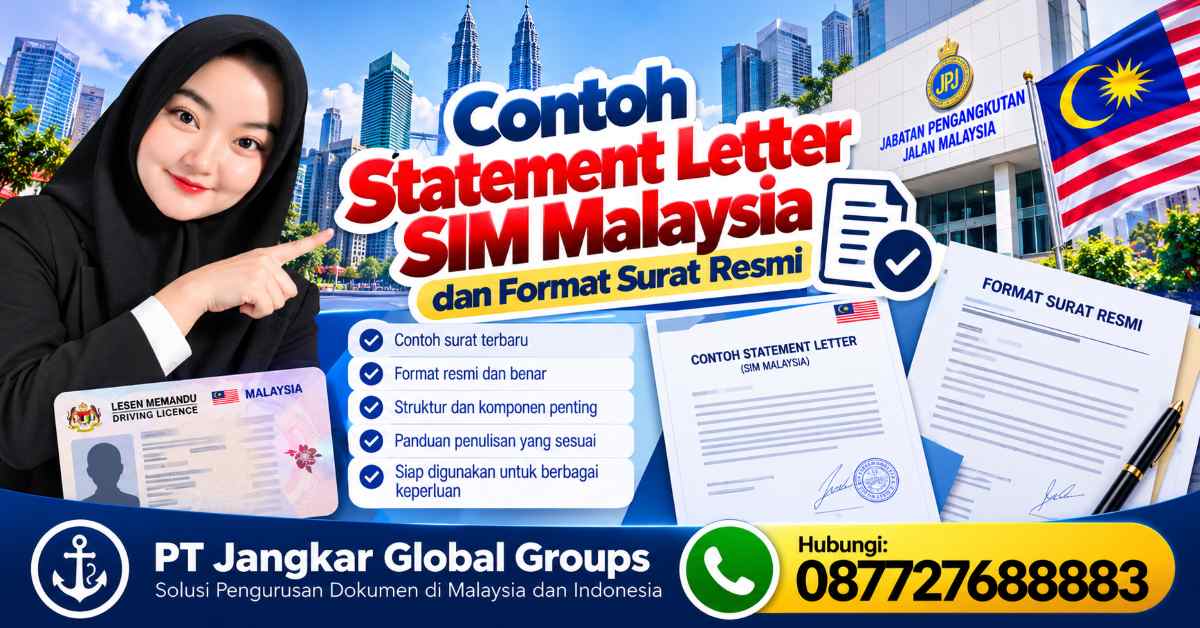 Contoh Statement Letter SIM Malaysia dan Format Surat Resmi