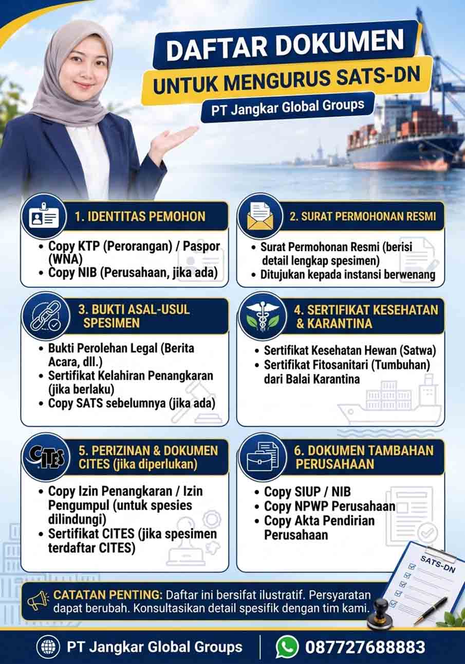 Daftar Dokumen untuk Mengurus SATS-DN