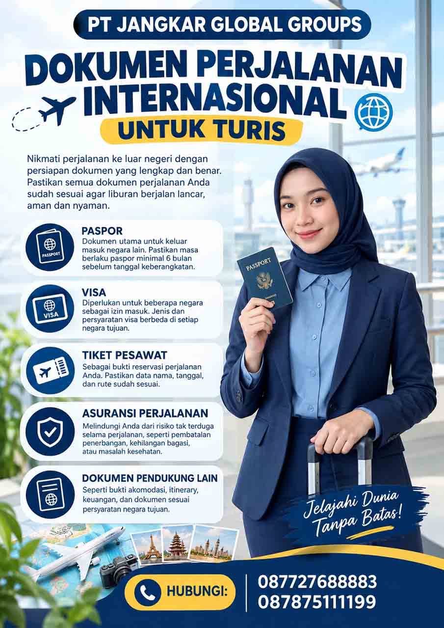 Dokumen Perjalanan Internasional untuk Turis