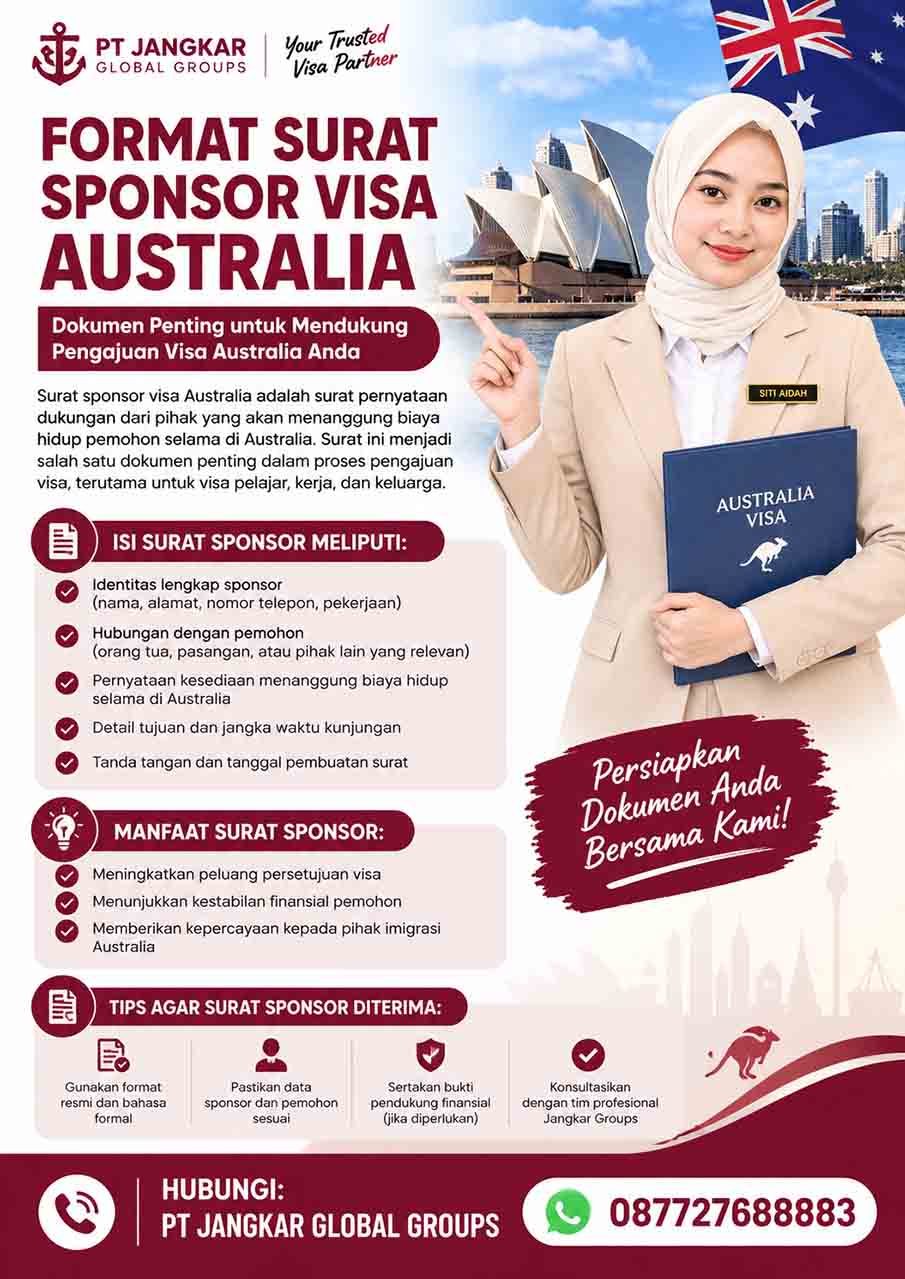 Format Surat Sponsor Visa Australia Format Surat Sponsor Visa Australia